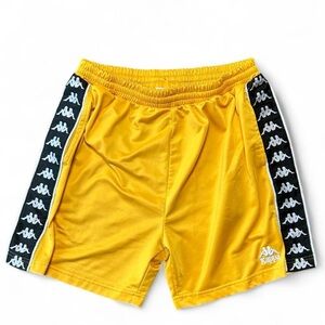 Yellow Kappa Shorts XL | Bold Streetwear Vibes | Logo Tape | Summer Essential🔥